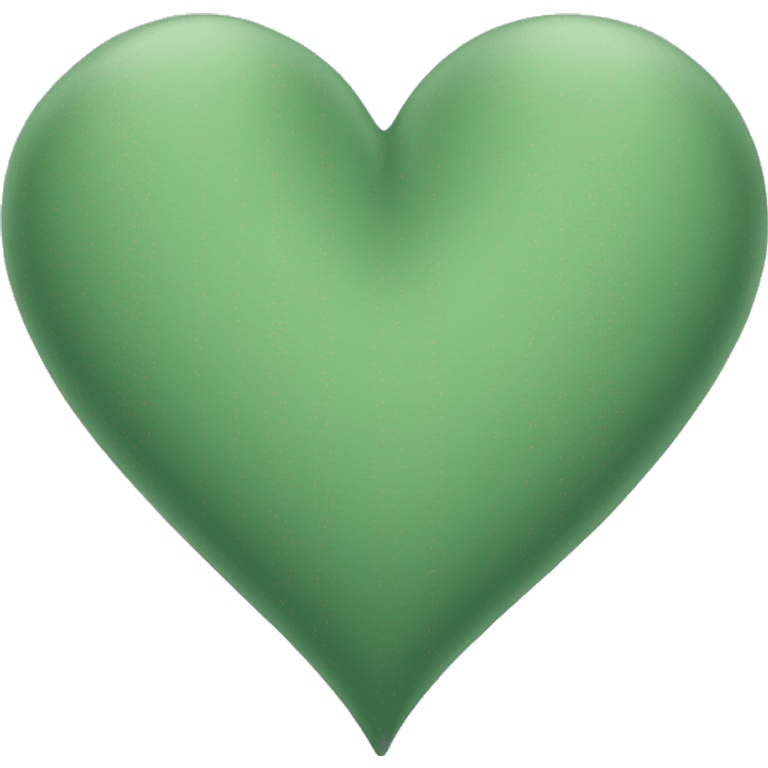 sage green heart emoji