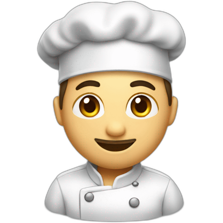 un chef qui conduite un VIR emoji