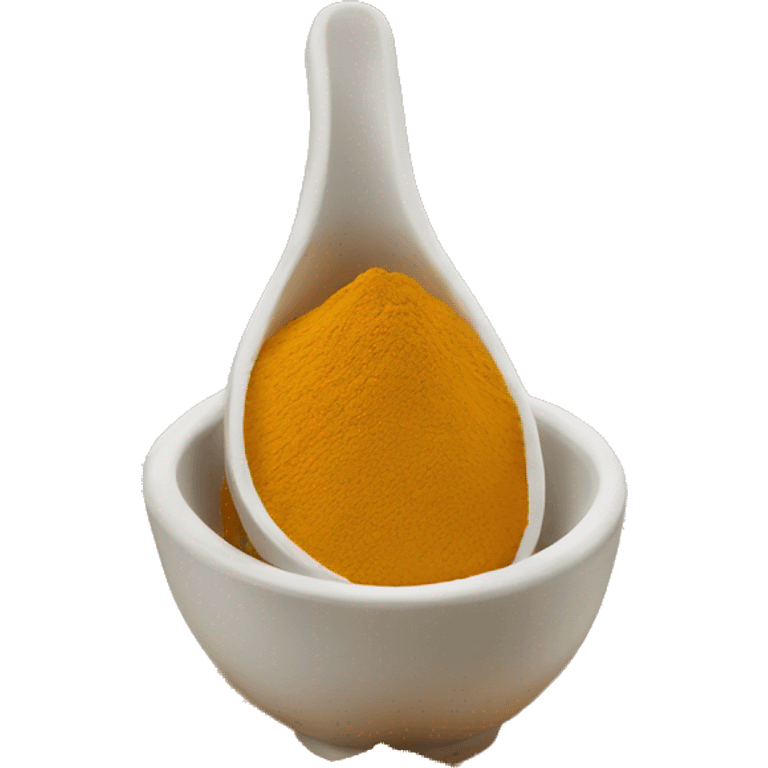 tumeric powder in a bowl emoji