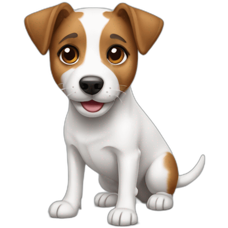 dog Jack Russell Terrier full body emoji