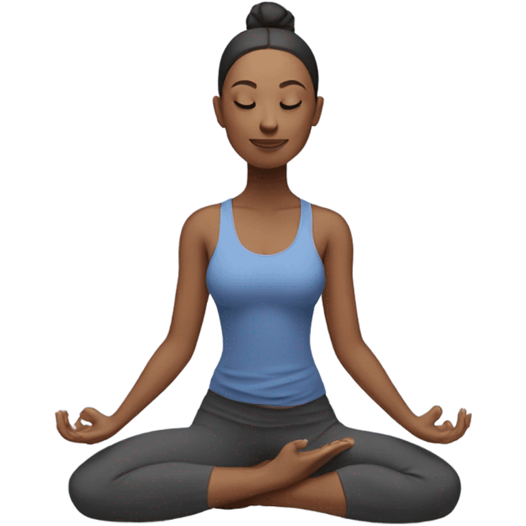 lady doing yoga  emoji