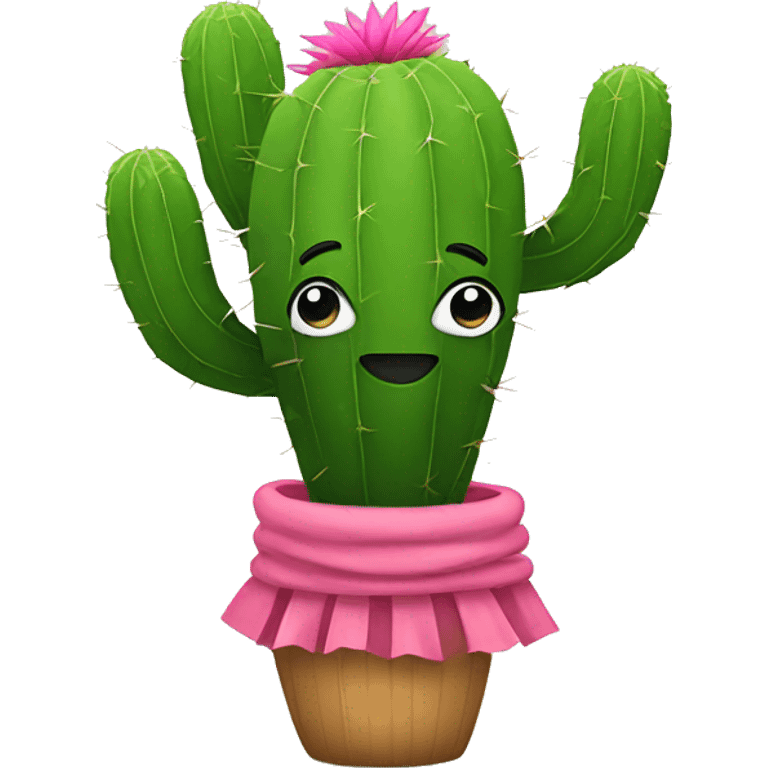 Cactus With a tutu emoji