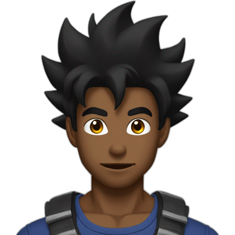 Black goku emoji