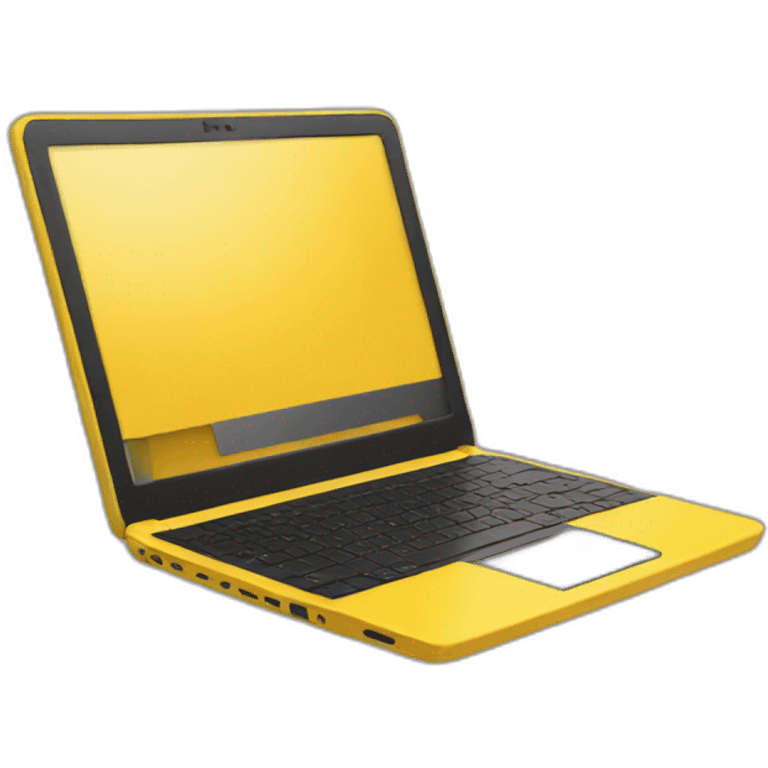 laptop yellow emoji