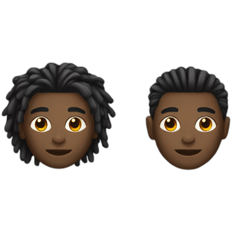 black man haircut dreads emoji