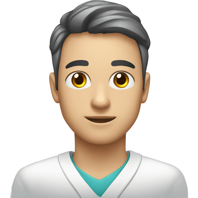 Medica Loira Jovem Olhos Azuis emoji