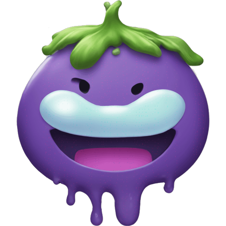 smiling slime with mustache emoji