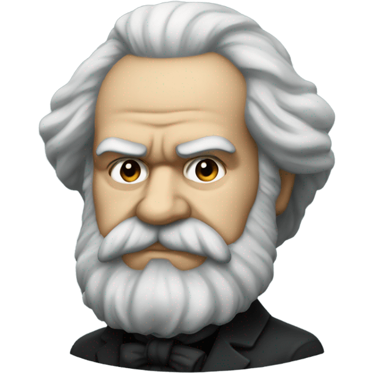 Frowned Karl Marx emoji