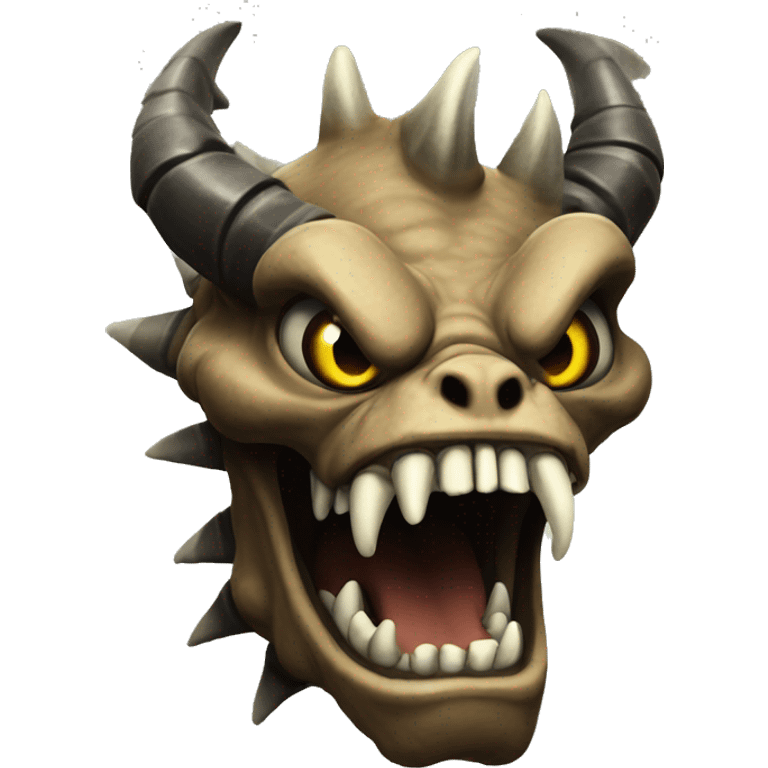 Deathclaw looking angry emoji