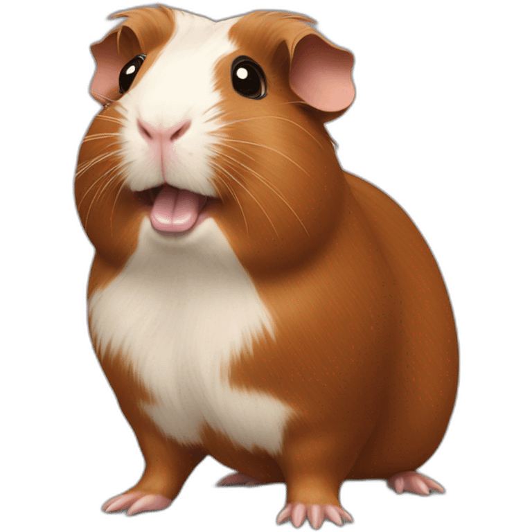 rearing brown guinea pig emoji