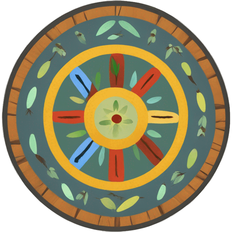 native medicine wheel  emoji