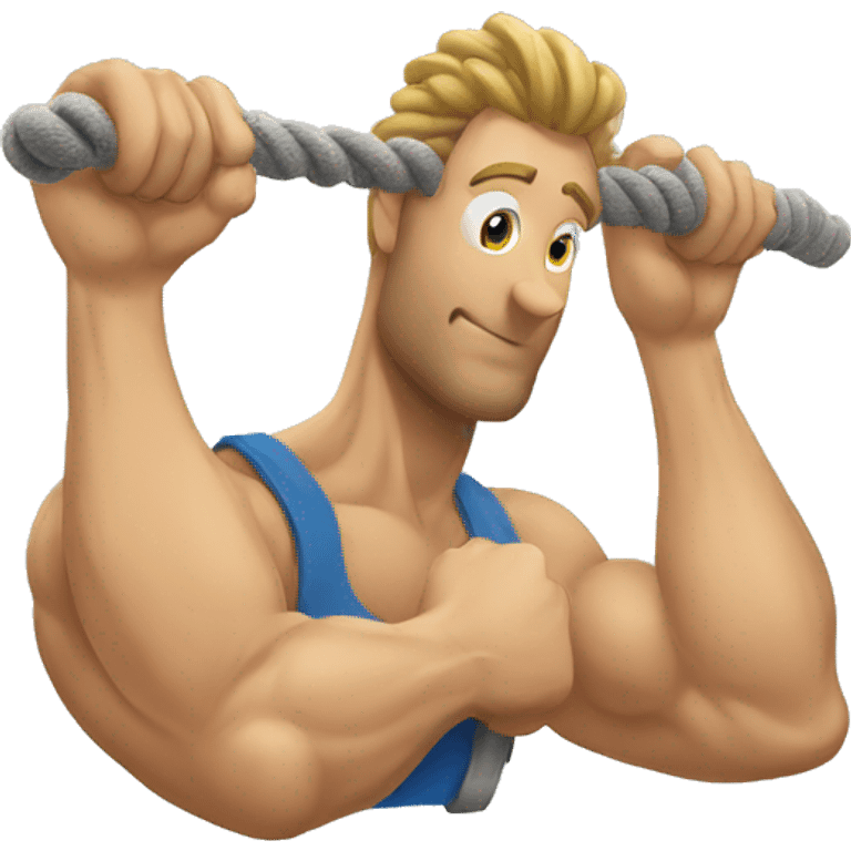 rope pull down triceps  emoji