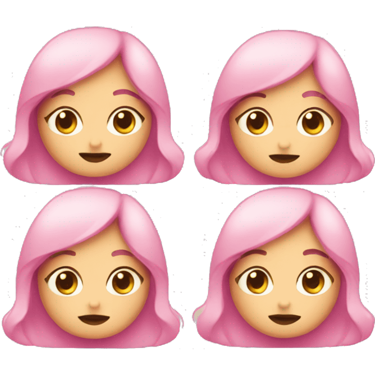 Cute pink emojis emoji