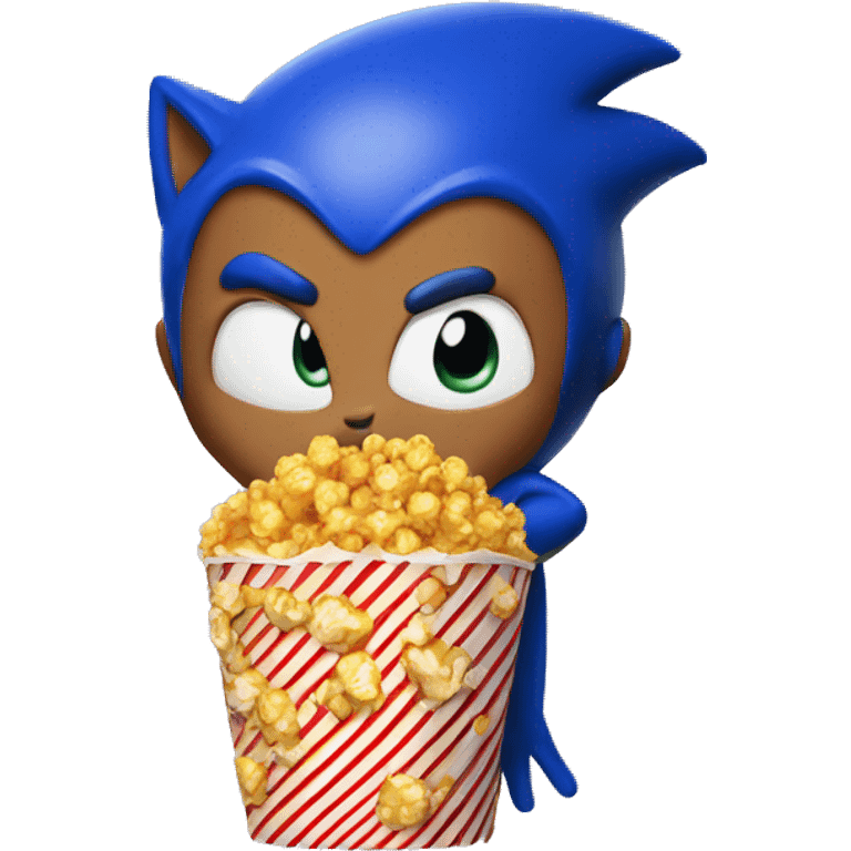 Sonic big belly popcorn emoji