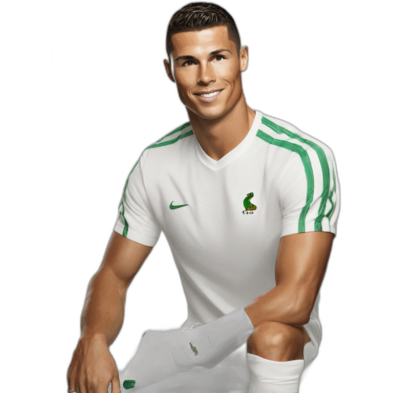 Ronaldo-white-lacoste-shirt-tn-shoes emoji