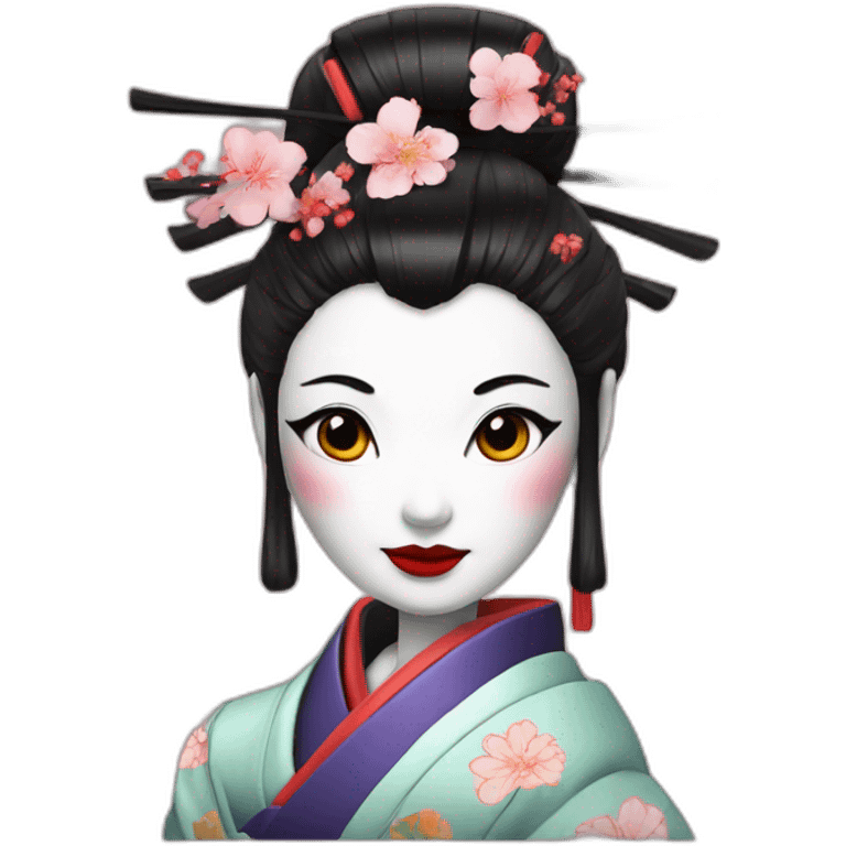 Geisha robotic emoji