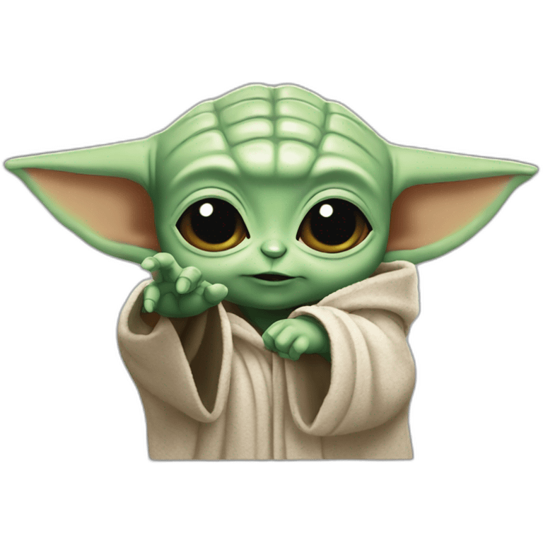 Baby Yoda hand slapping forehead  emoji