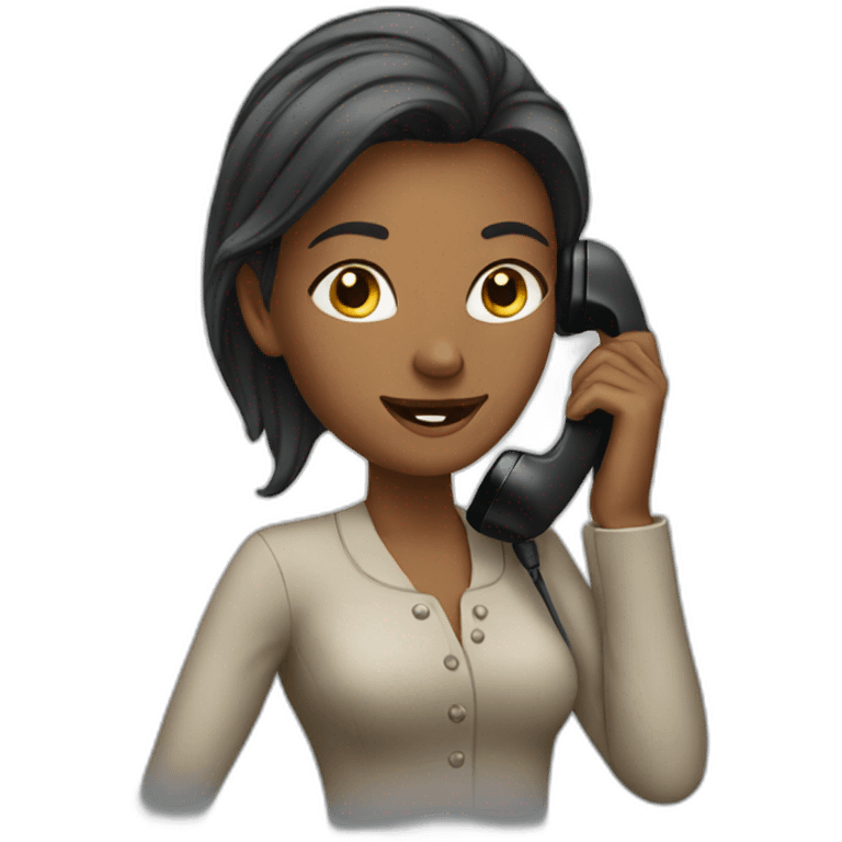 Woman on the phone emoji