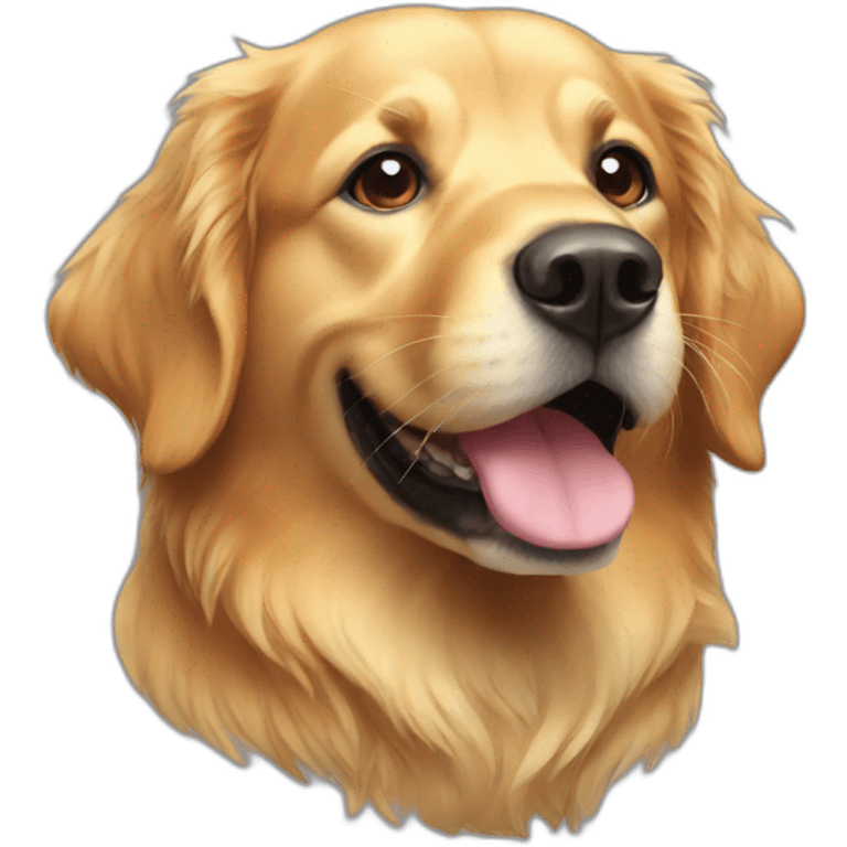 a golden retriever  emoji