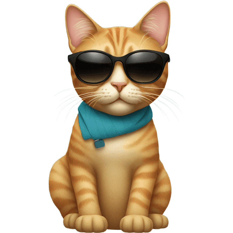 Cat with sunglasses emoji