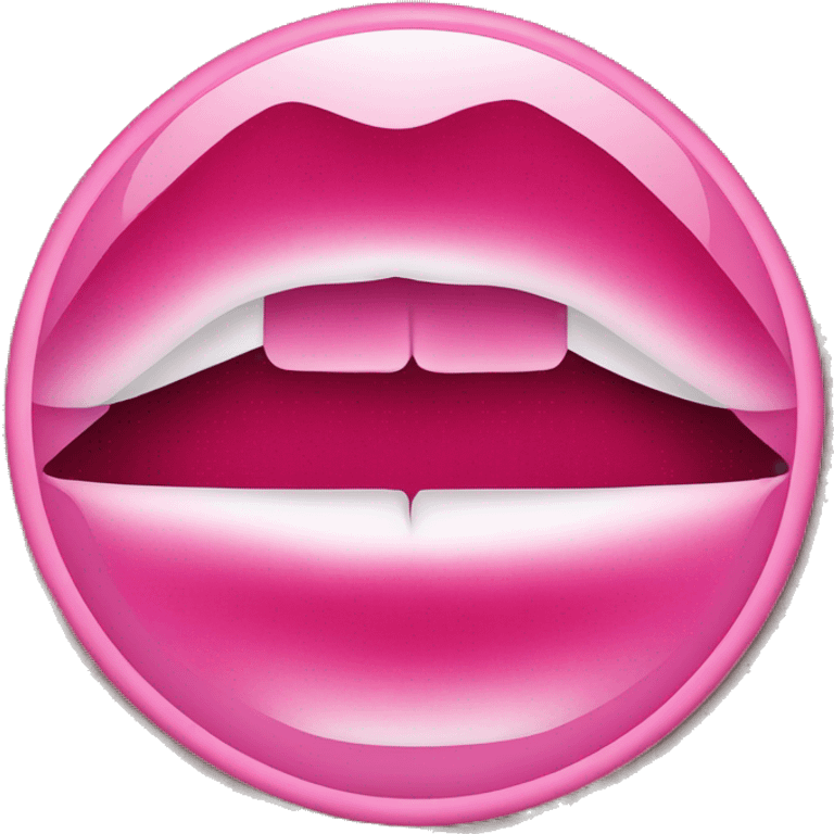 Forbidden lipstick sign emoji