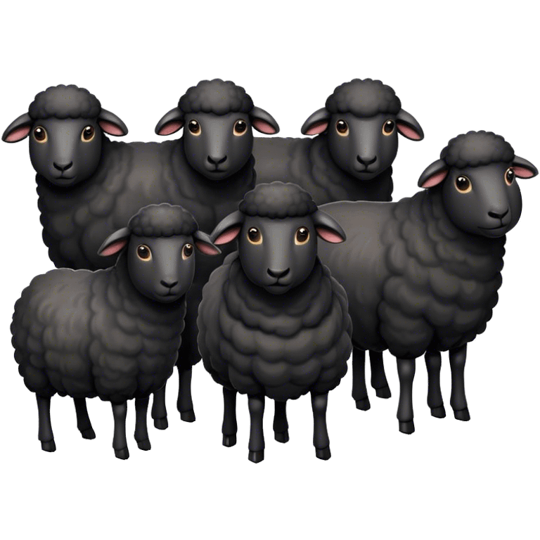 All black sheep emoji