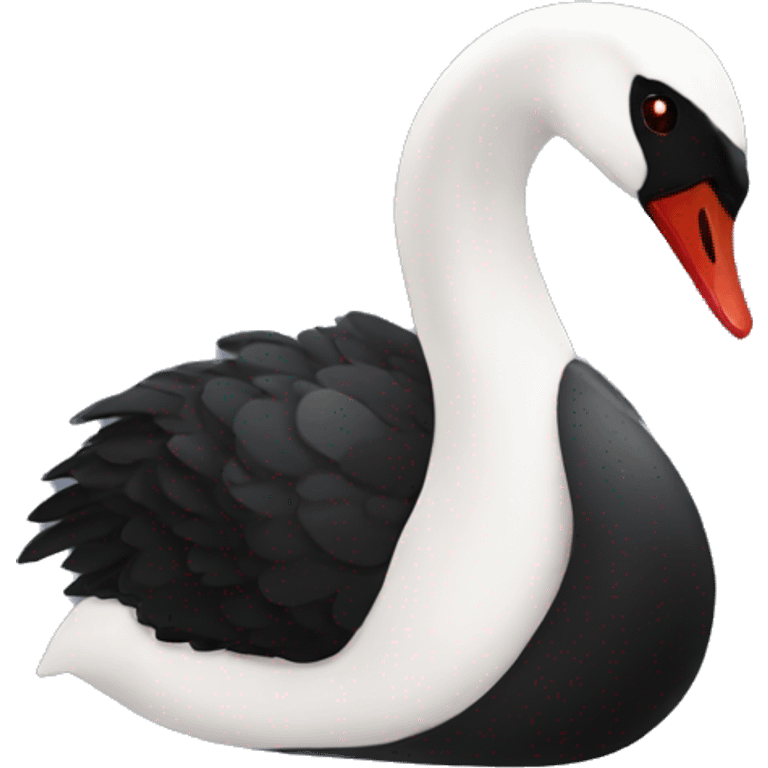 Black swan emoji