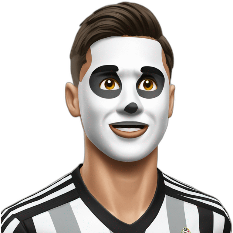 Paulo Dybala mask celebration emoji