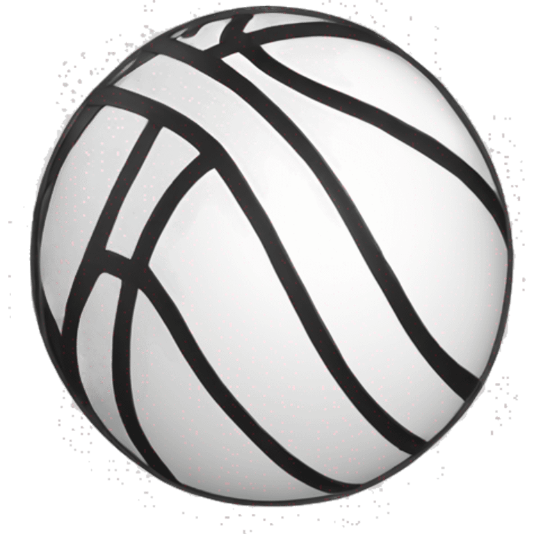 Basket ball black and White emoji