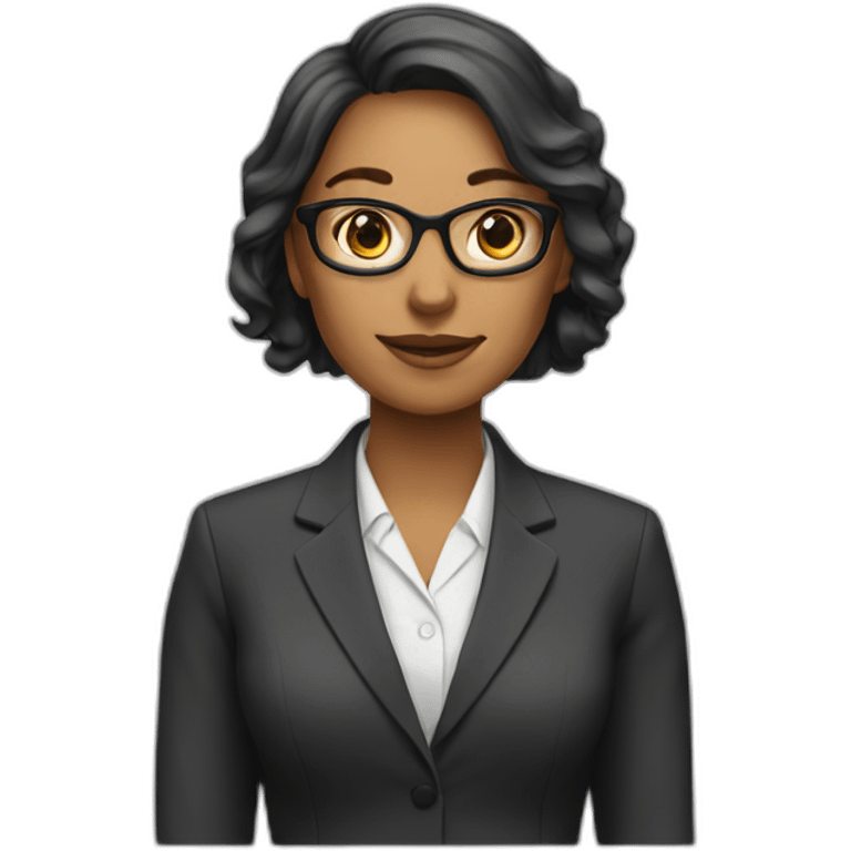  female teacher in suit emoji