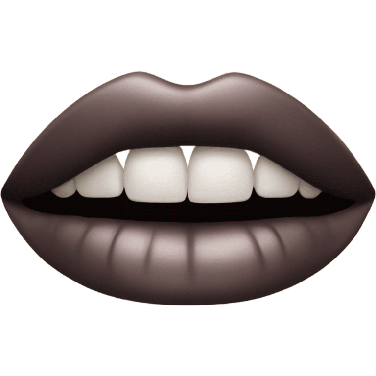 black lip emoji