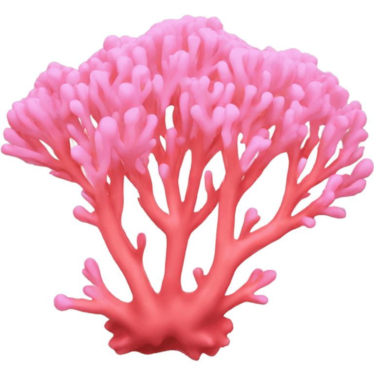 one pink coral  emoji