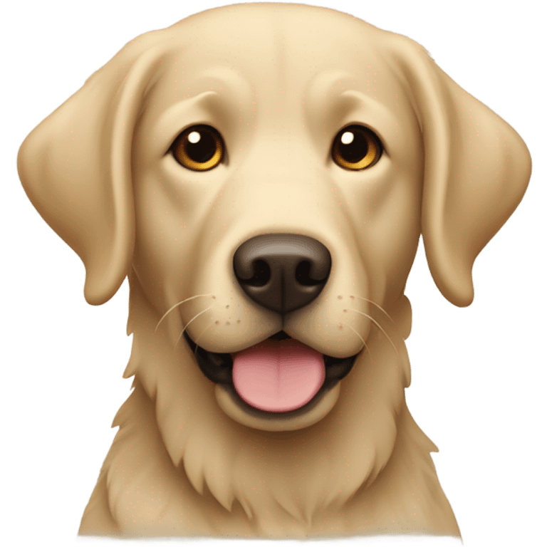 Beige shaggy hair Labrador retriever  emoji