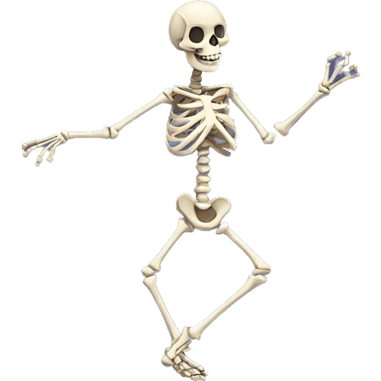 Skeleton dancing emoji