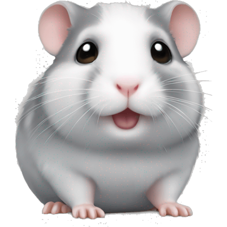 cute gray hamster emoji