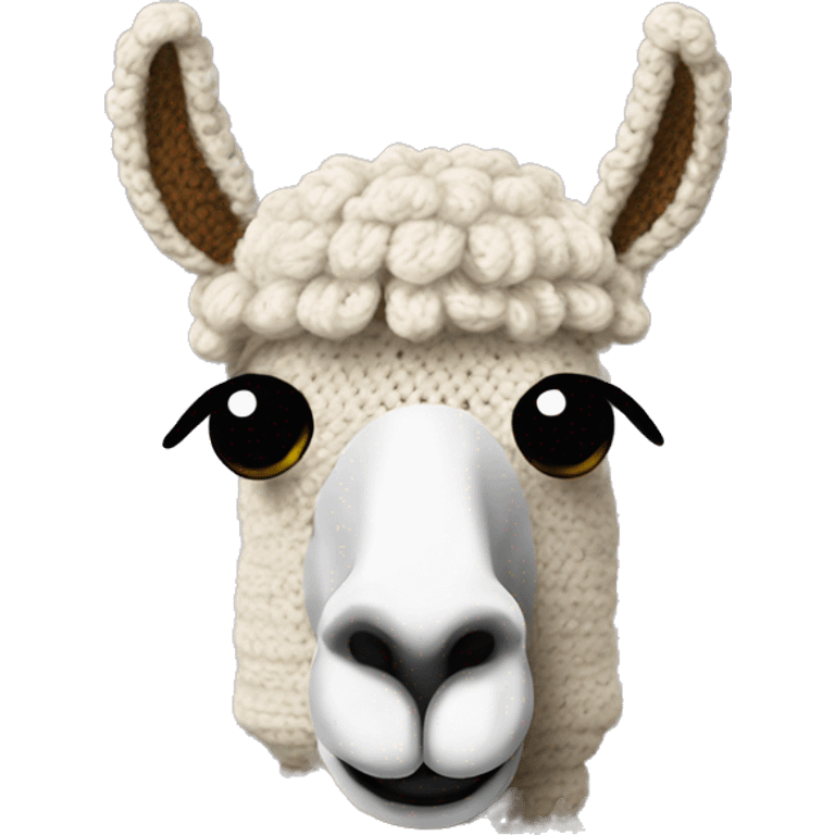 Crochet llama emoji