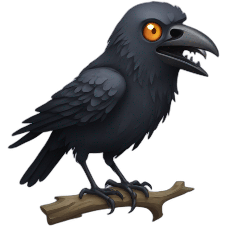 Zombie crow  emoji