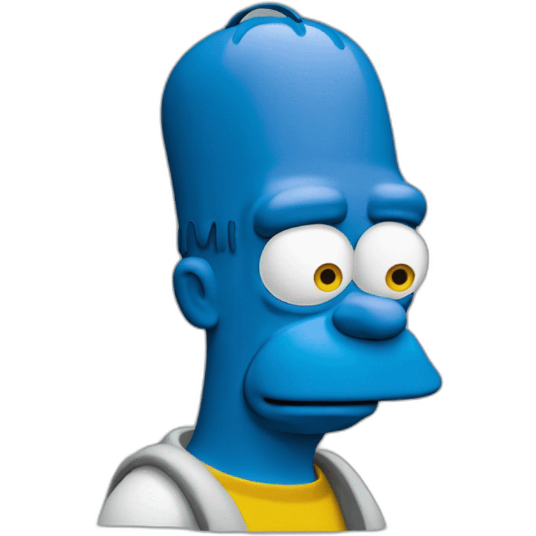 Blue homer simson emoji