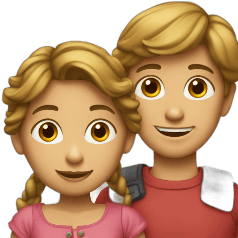 Garçon et fille emoji