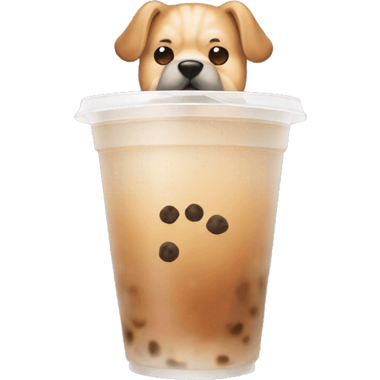 dog bubble tea emoji