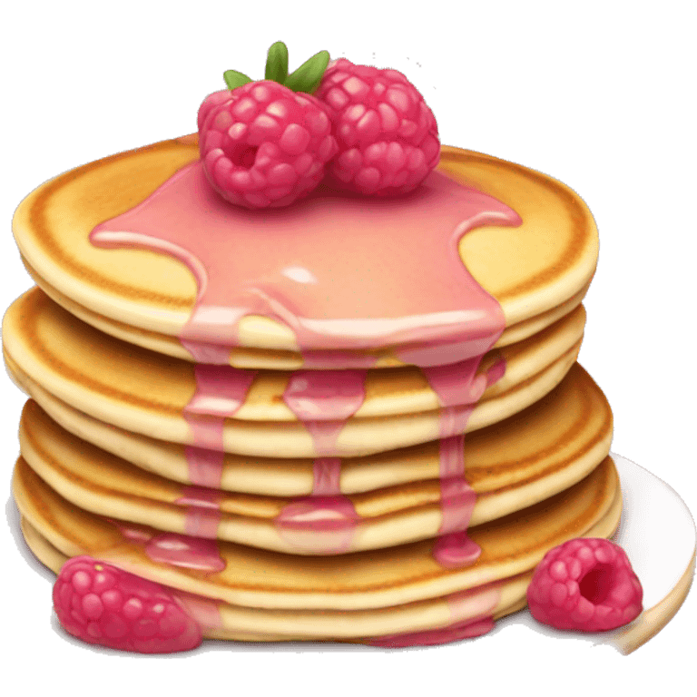 pancakes light pink berry emoji