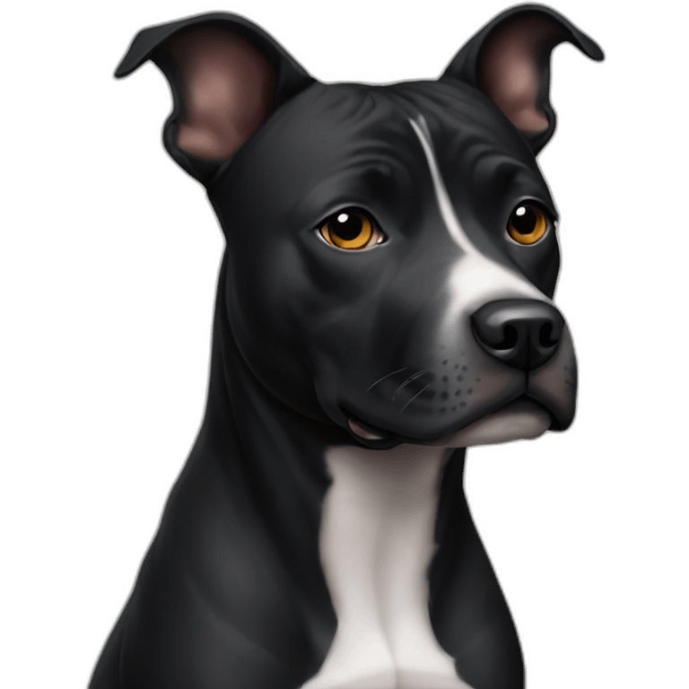 Black female staffy emoji