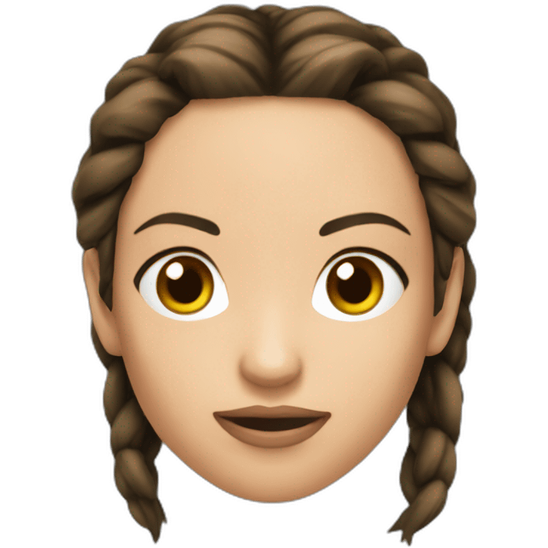 Laura croft face emoji