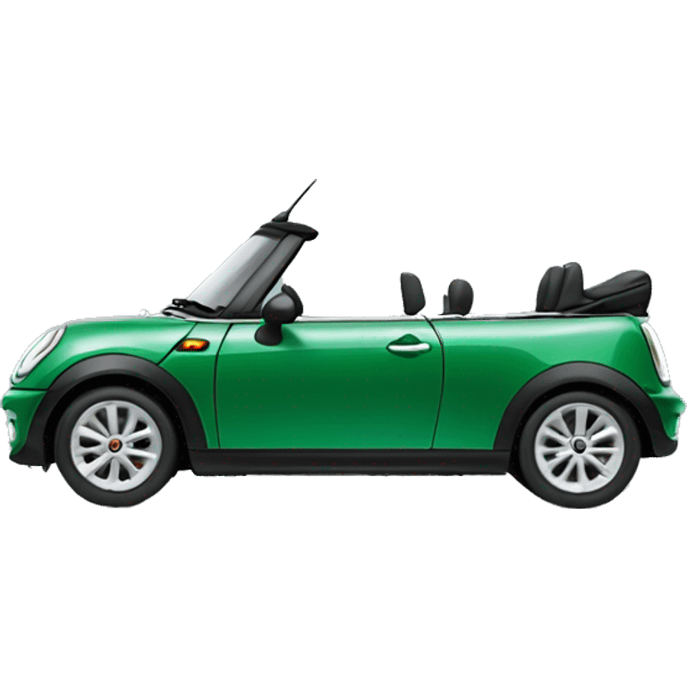 Green convertible mini cooper emoji