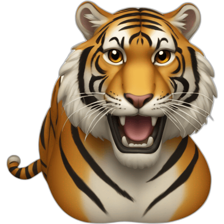 Tigre avec une épée emoji