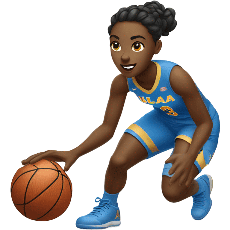 UCLA woman basketball player emoji