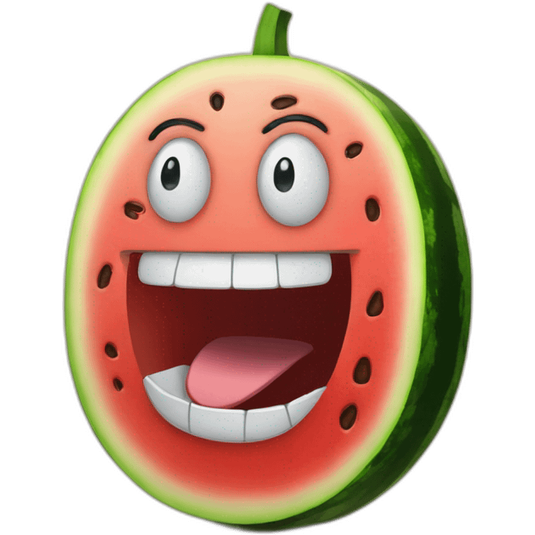 laughing watermelon emoji