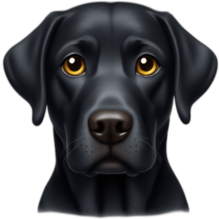 black elder labrador emoji