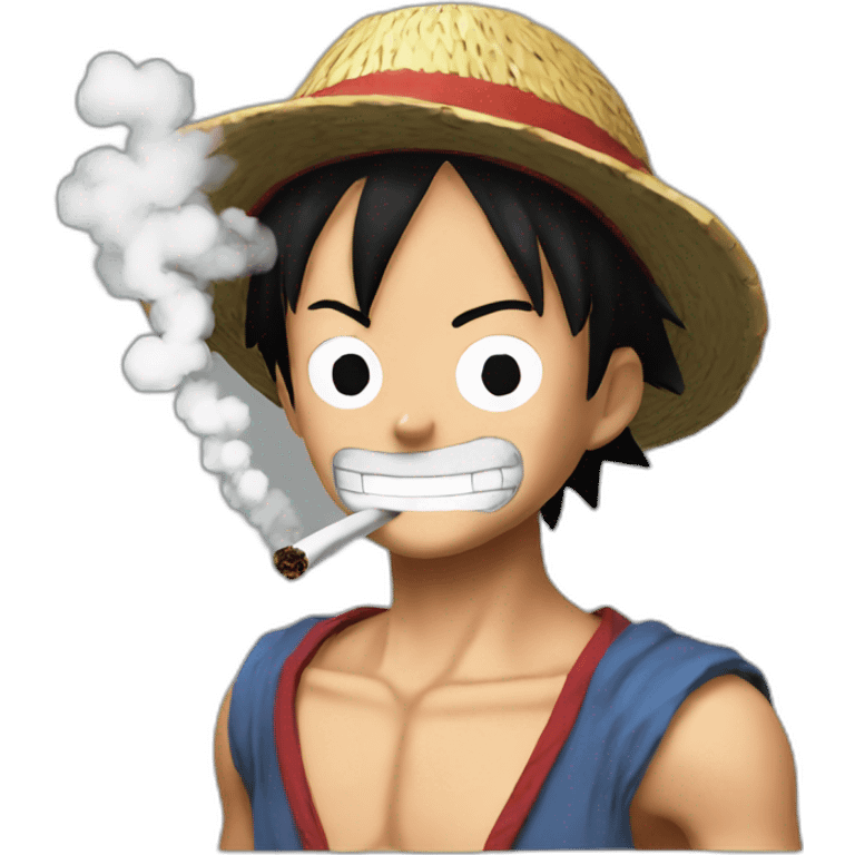 Luffy smoke  emoji