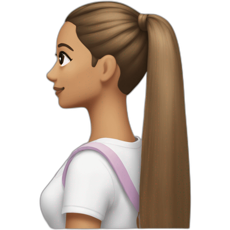 Ariana grande ponytail emoji